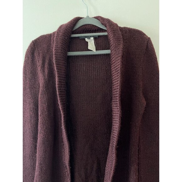 Isabel Marant Vintage Knit Open Front Cardigan‎ Burgundy Wine Size 2 - Picture 3 of 7